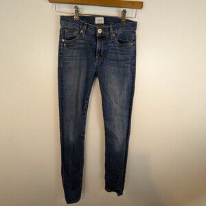 Hudson Nico Midrise Super Skinny Jeans, Sz 26
